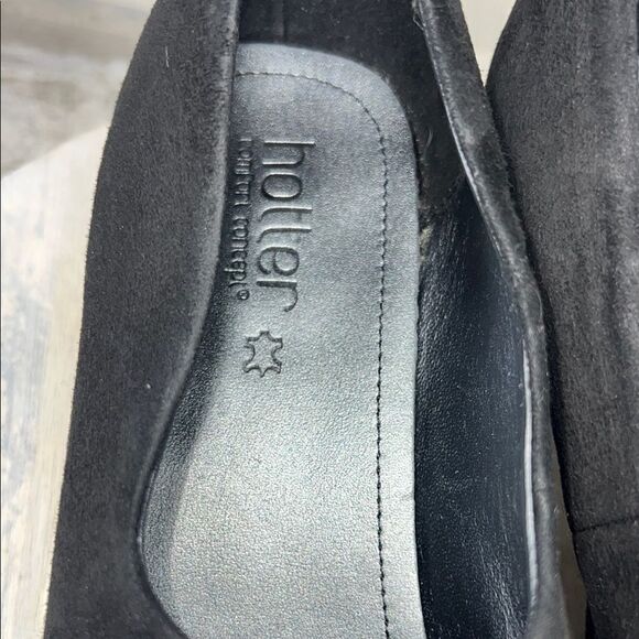 Hotter Black Loafers Sleek Slip-Ons - Picture 2 of 10